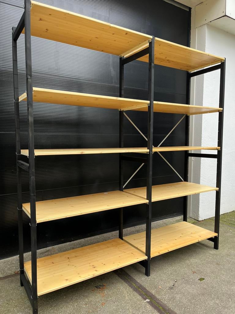 Houten stelling stellingkast legbordstelling kast stellingen, Ophalen of Verzenden