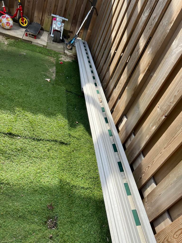 Elektrisch Knikarmscherm - Zonwering voor Terras, Ophalen, Gebruikt, 450 cm of meer, Elektrisch