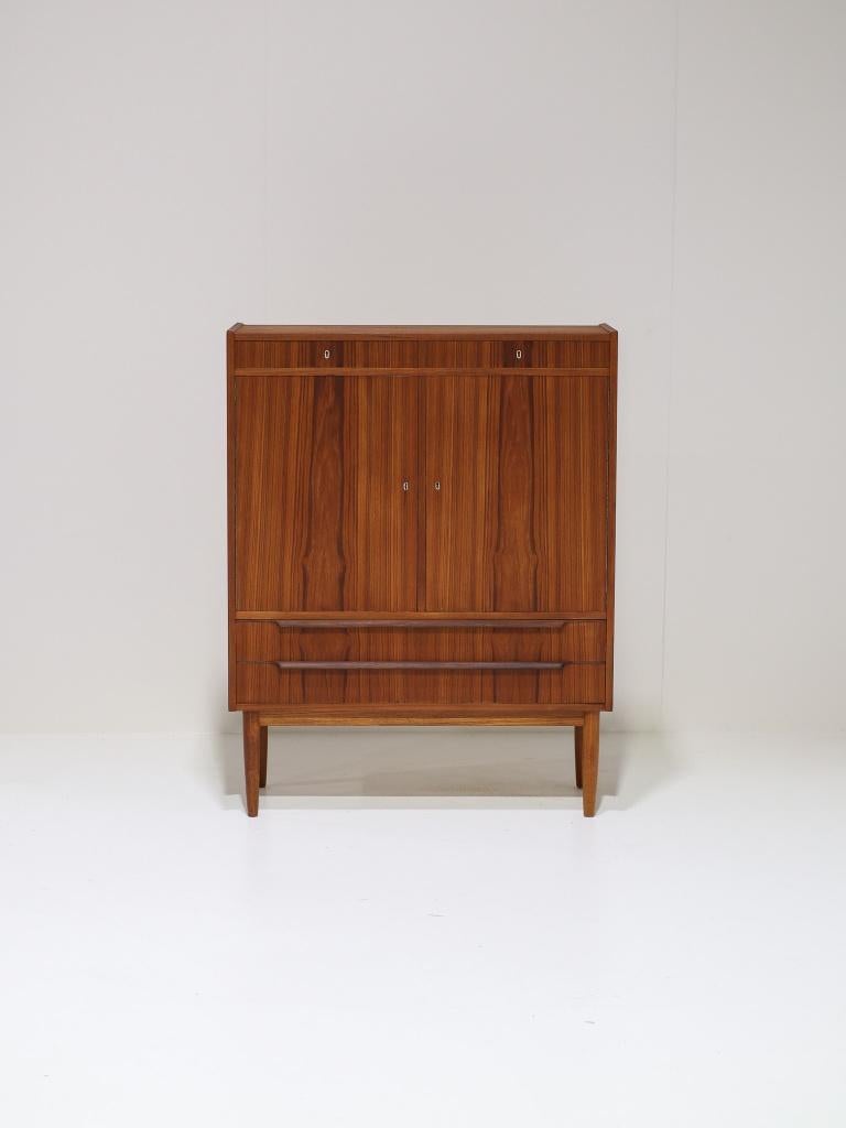 Smal highboard A.P. Møbler Deens vintage teak 1960s, Ophalen, -, -, Zo goed als nieuw