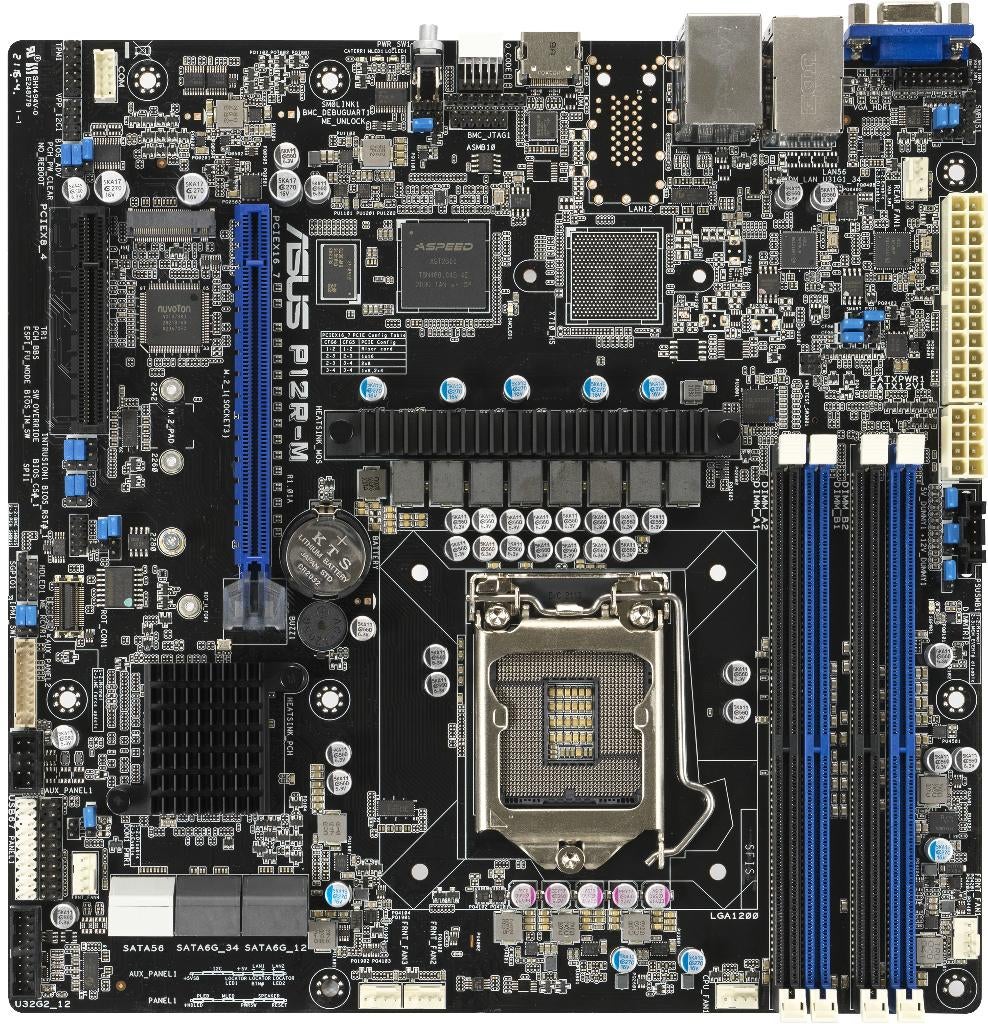 ASUS P12R-M Moederbord – Nieuw & Geseald, Computers en Software, Moederborden, DDR4, Nieuw, Ophalen of Verzenden, Micro-ATX