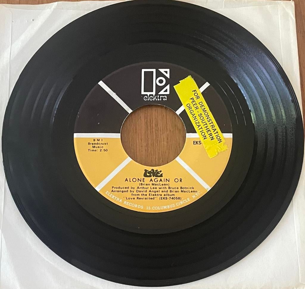 Single Love - Alone Again Or (1970 Promo), Overige genres, 7 inch, Single, Ophalen of Verzenden