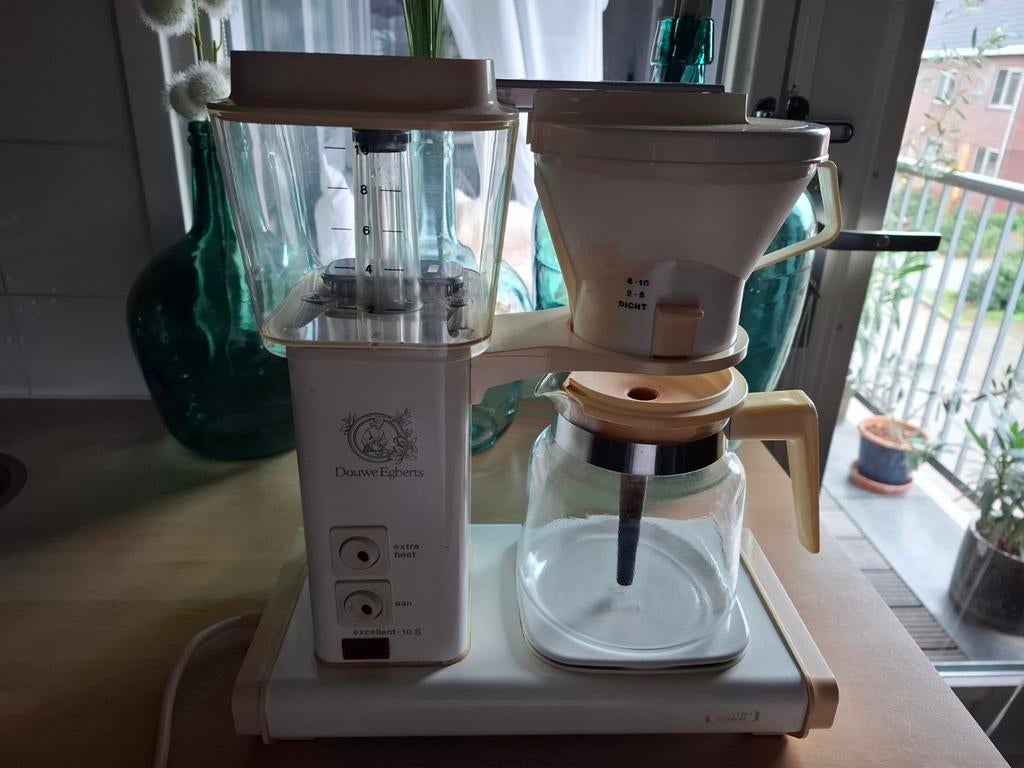 Douwe Egberts Technivorm Moccamaster 741A - Wit., Witgoed en Apparatuur, Koffiezetapparaten, Gemalen koffie, Koffiemachine, 4 tot 10 kopjes