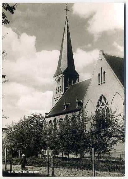 Hellendoorn - RK Kerk, Ophalen of Verzenden, 1960 tot 1980, Ongelopen, Overijssel