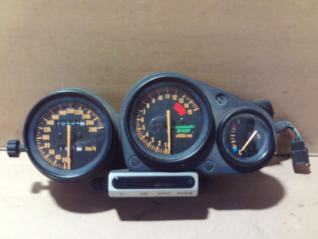cockpit , tellerset Kawasaki ZXR 750 bj92-97 , 70534 km, Ophalen of Verzenden, Gebruikt