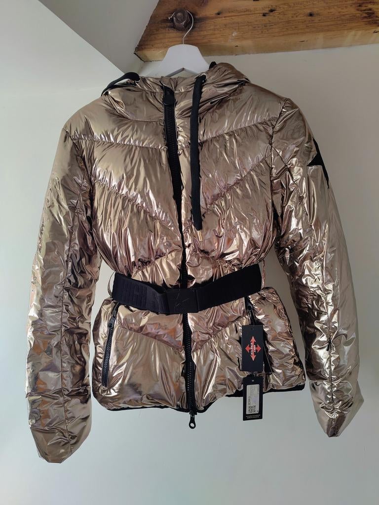 Gouden ski jas - Nieuw - Maat 36, Overige kleuren, High Society, Nieuw, Ophalen of Verzenden