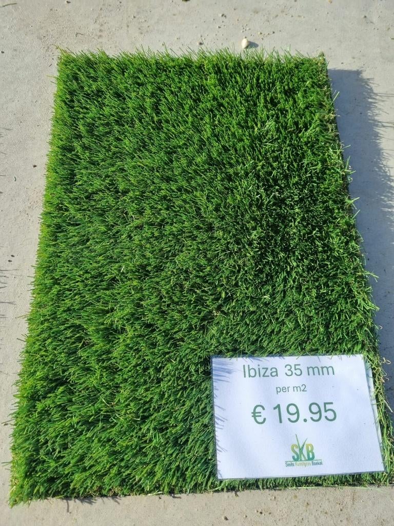 Kunstgras 35 mm type IBIZA scherp geprijsd, Ophalen, Nieuw, Minder dan 10 m², Kunstgras