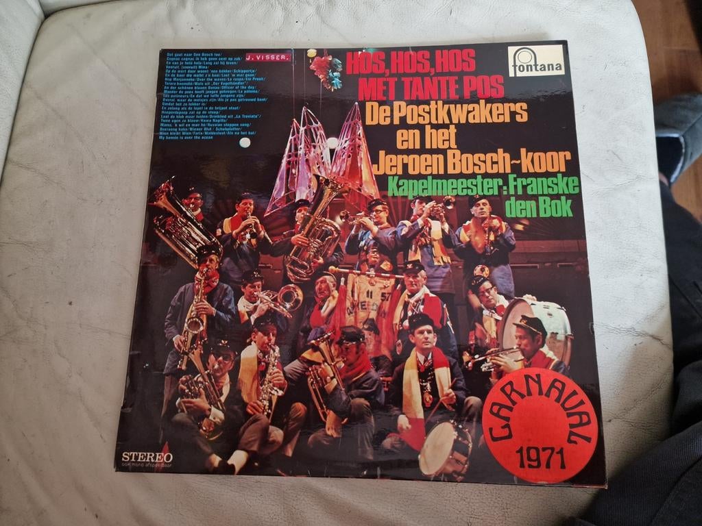 De postkwakers carnaval lp hos hos piraat piraten, Ophalen of Verzenden, Gebruikt, Overige formaten, Levenslied of Smartlap