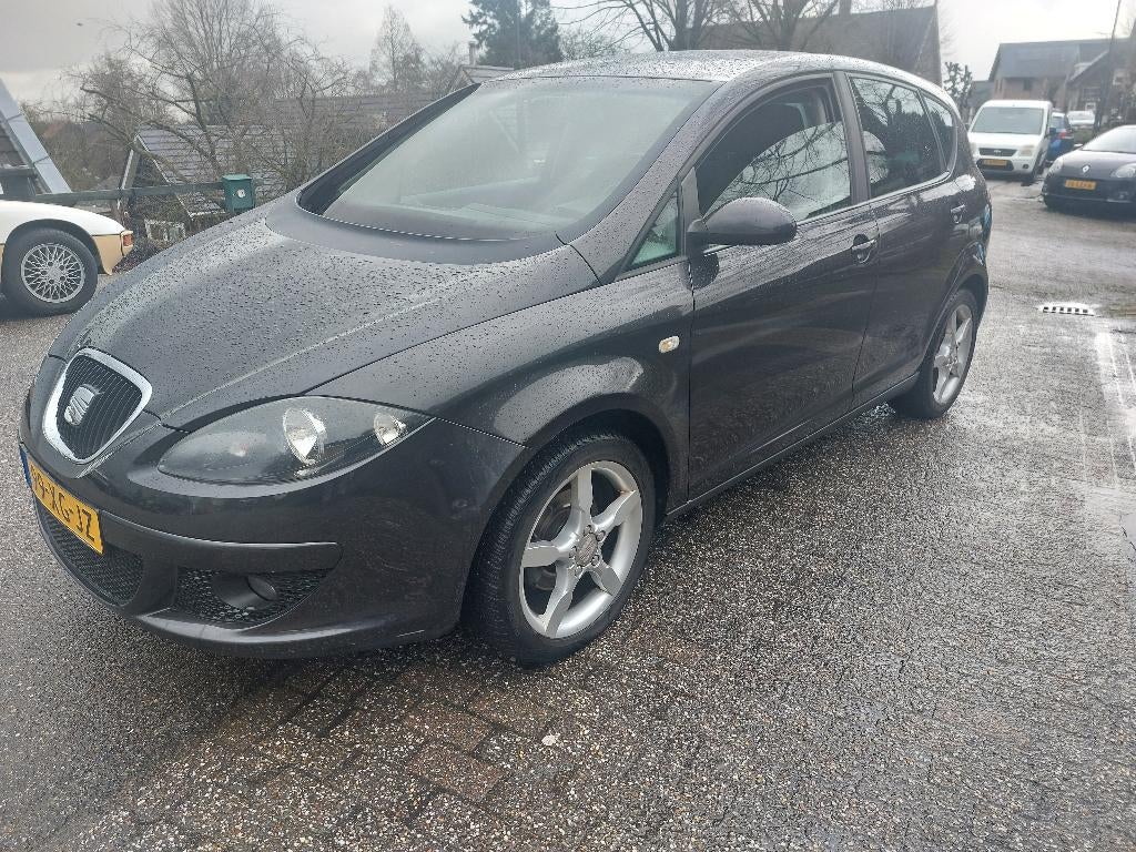 Seat Altea 1.6 74KW 2007 Zwart MPV 2e EIGENAAR, Metallic lak, Stof, 1295 kg, 4 cilinders