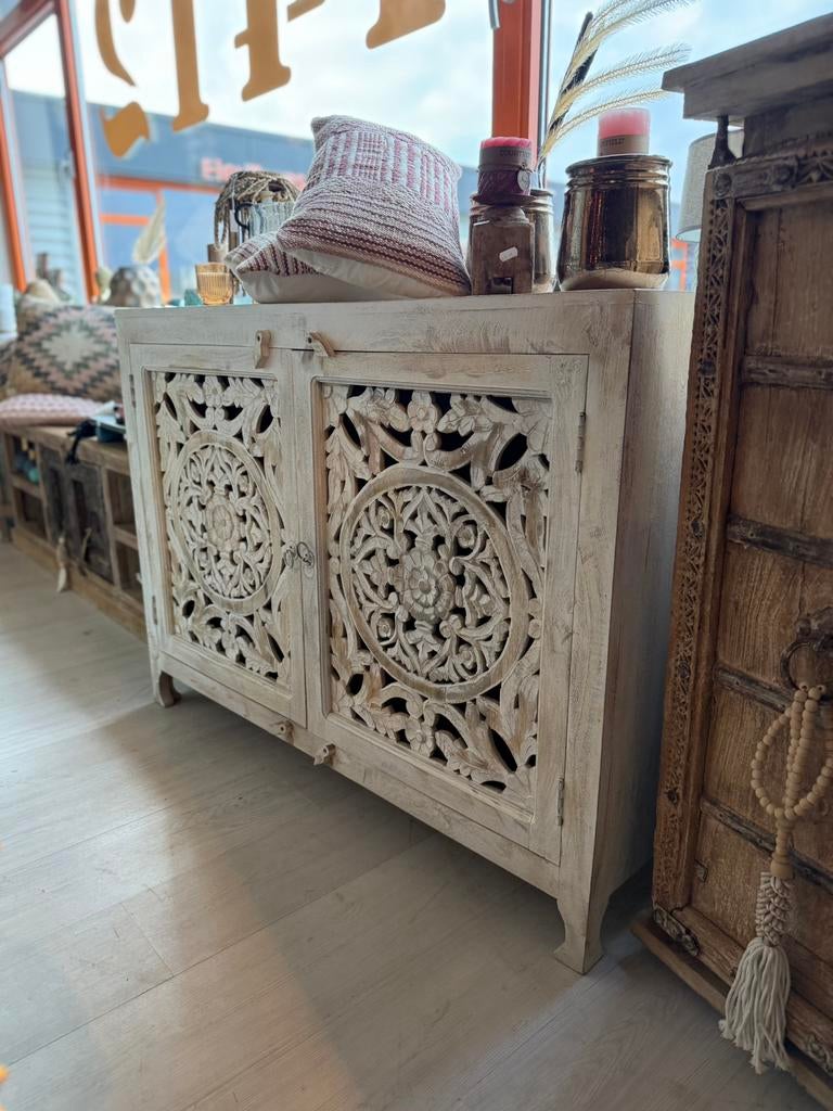 Gave India/Ibiza style kast, Huis en Inrichting, Kasten | Dressoirs, Ophalen, Nieuw, 25 tot 50 cm, 50 tot 100 cm