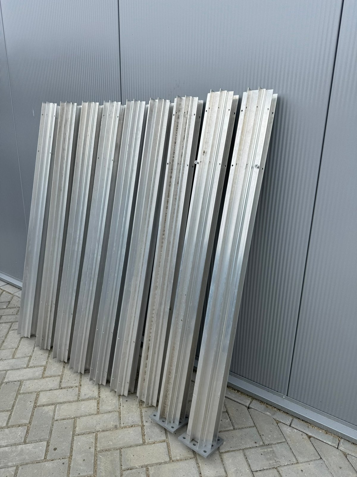 Originele Renson Camargue aluminium staanders – 9 stuks, Ophalen, Nieuw, Veranda