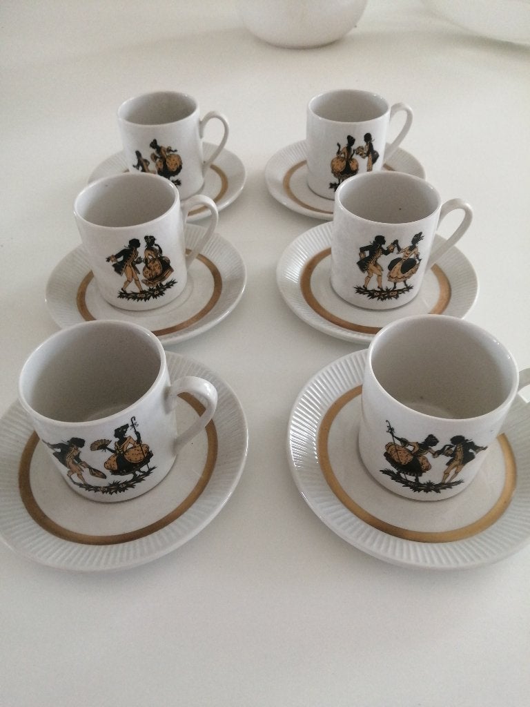 mooie set van 6 kop en schotel villeroy & boch, Ophalen of Verzenden