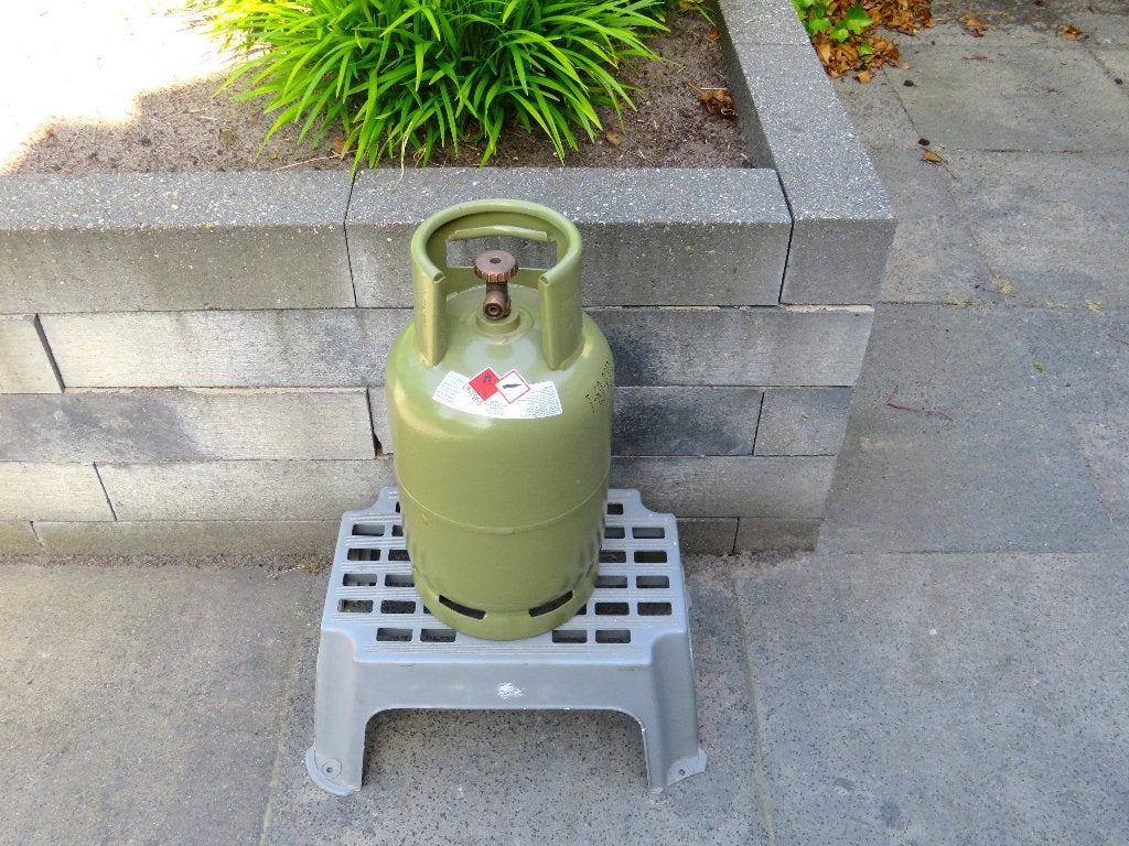 Groene camping gasfles - 5 kg - nog 81 % vol., Ophalen, Zo goed als nieuw