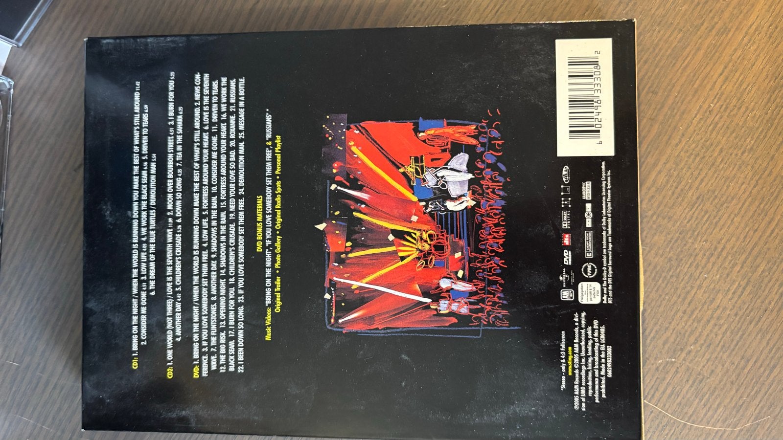 Sting! Bring on the Night - Live Concert DVD/CD Boxset, Alle leeftijden, Engels, Ophalen of Verzenden, Zo goed als nieuw