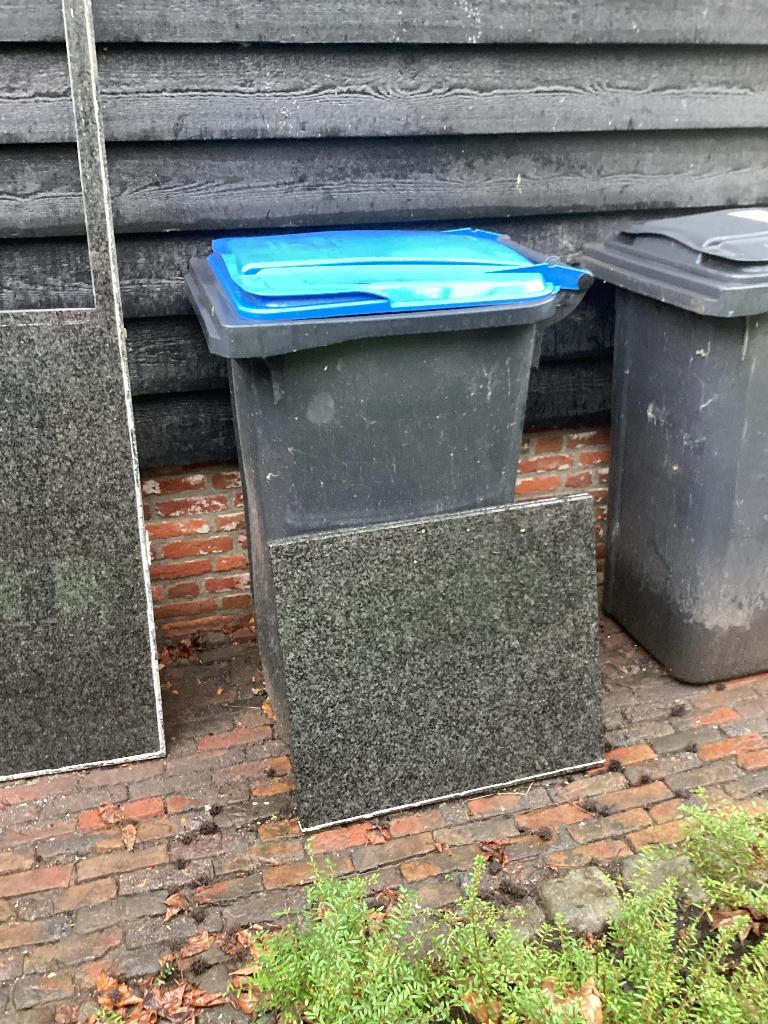 Aanrechtblad en inductieplaat, Ophalen, Gebruikt, 150 tot 200 cm, Grijs