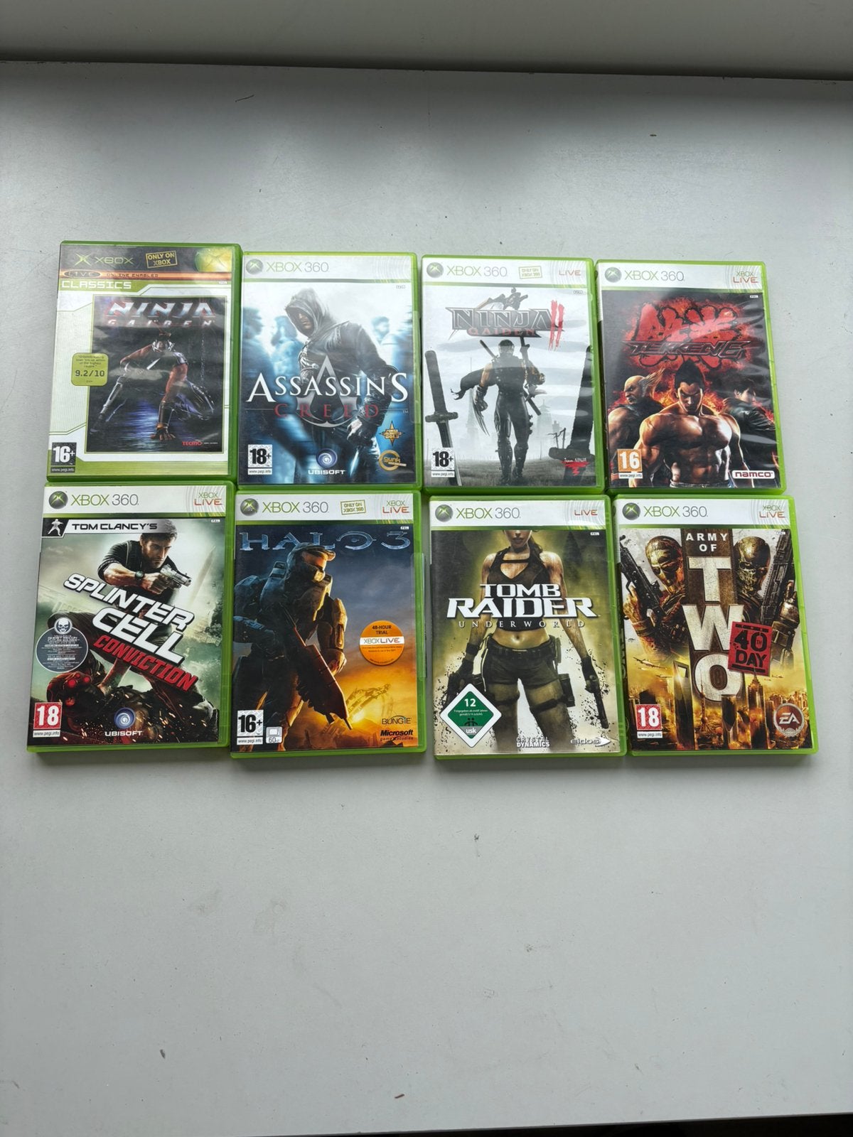 Xbox 360 /Games, Halo 3, Tekken 6, Ninja Gaiden, Assassin’s, Vanaf 18 jaar, Vechten, Verzenden, 1 speler