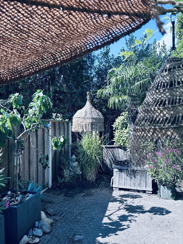 Lampenkap BALI/ IBIZA/ Bohemian zeer groot, Tuin en Terras, Ophalen, Gebruikt