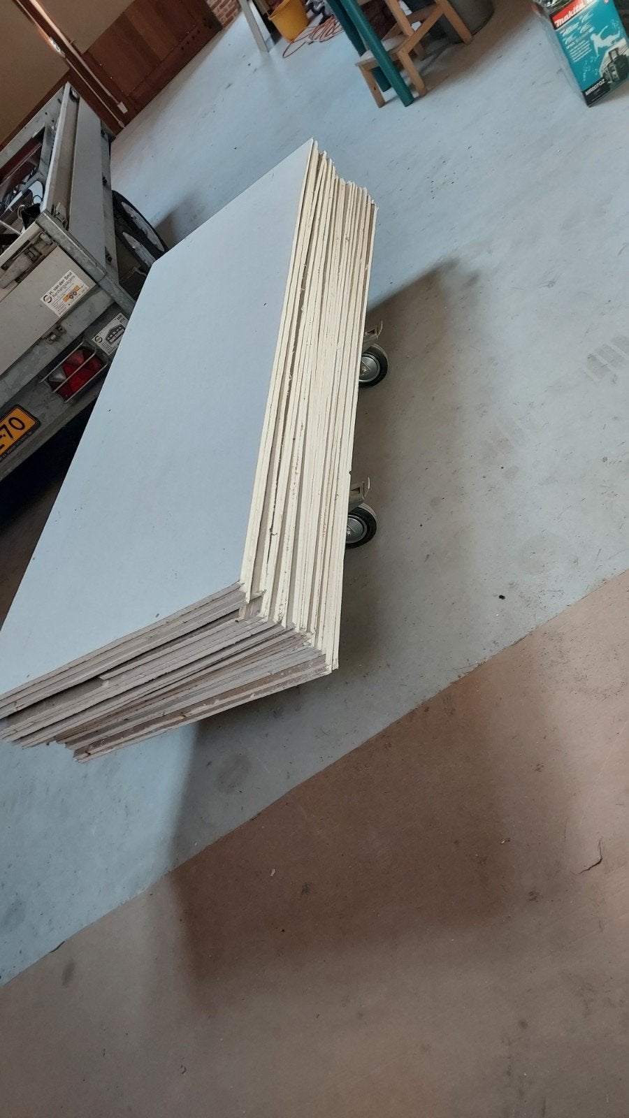 gratis gipsplaten 12 mm dik, Doe-het-zelf en Verbouw, Platen en Panelen, Ophalen