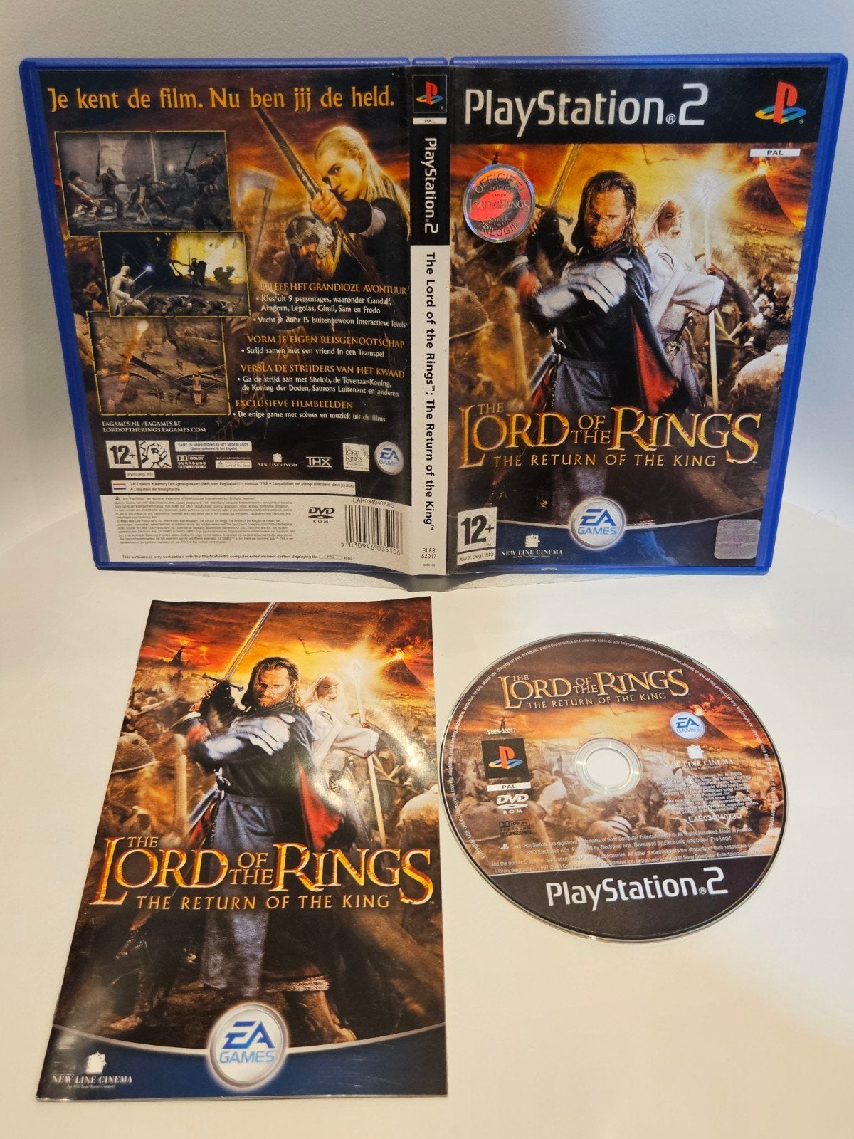 Lord of the Rings The Return of the King PS2, Avontuur en Actie, 2 spelers, Ophalen of Verzenden, Zo goed als nieuw
