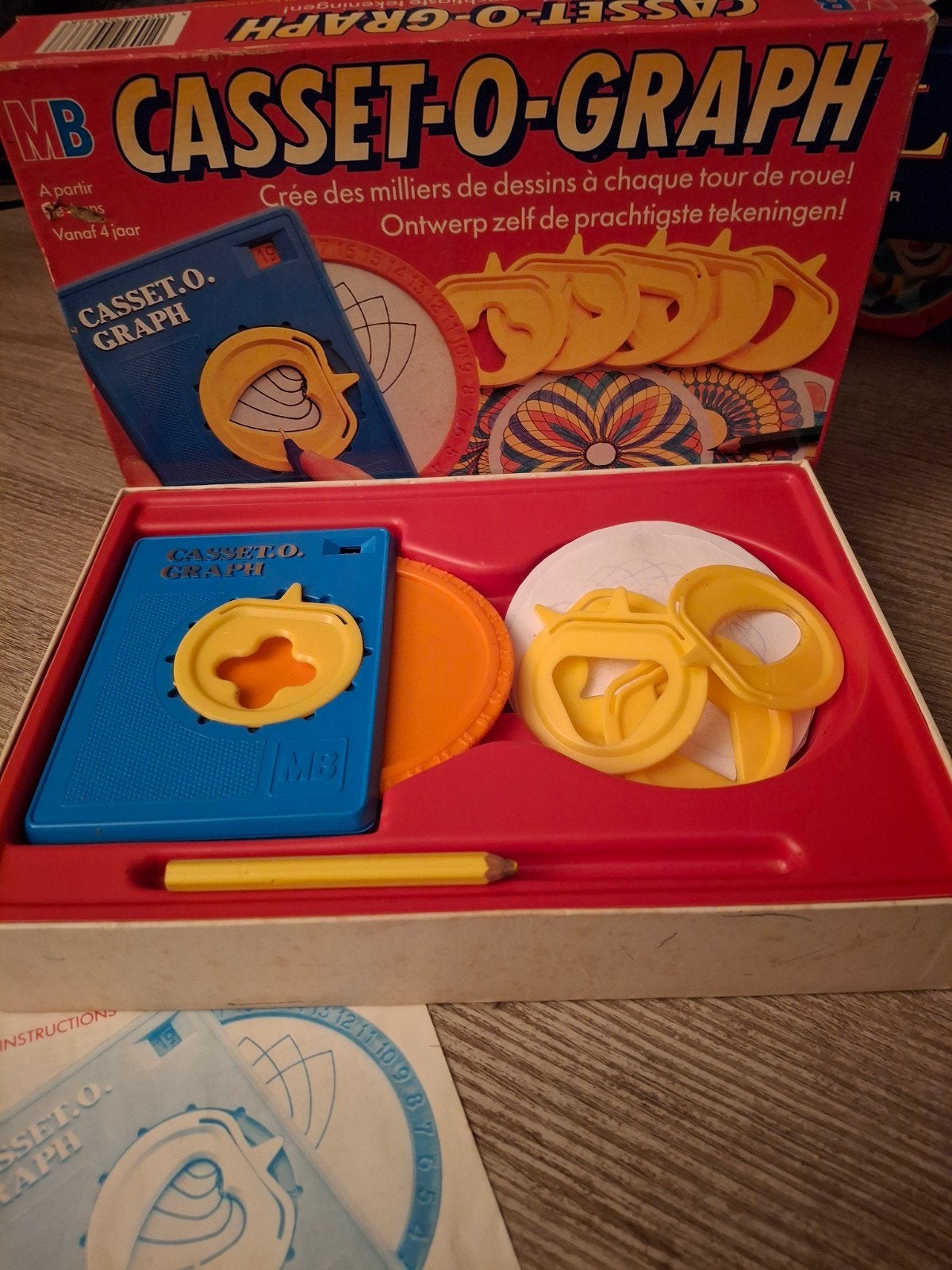 MB Casset-O-Graph Tekenset - Spirograaf, Ophalen of Verzenden, Gebruikt