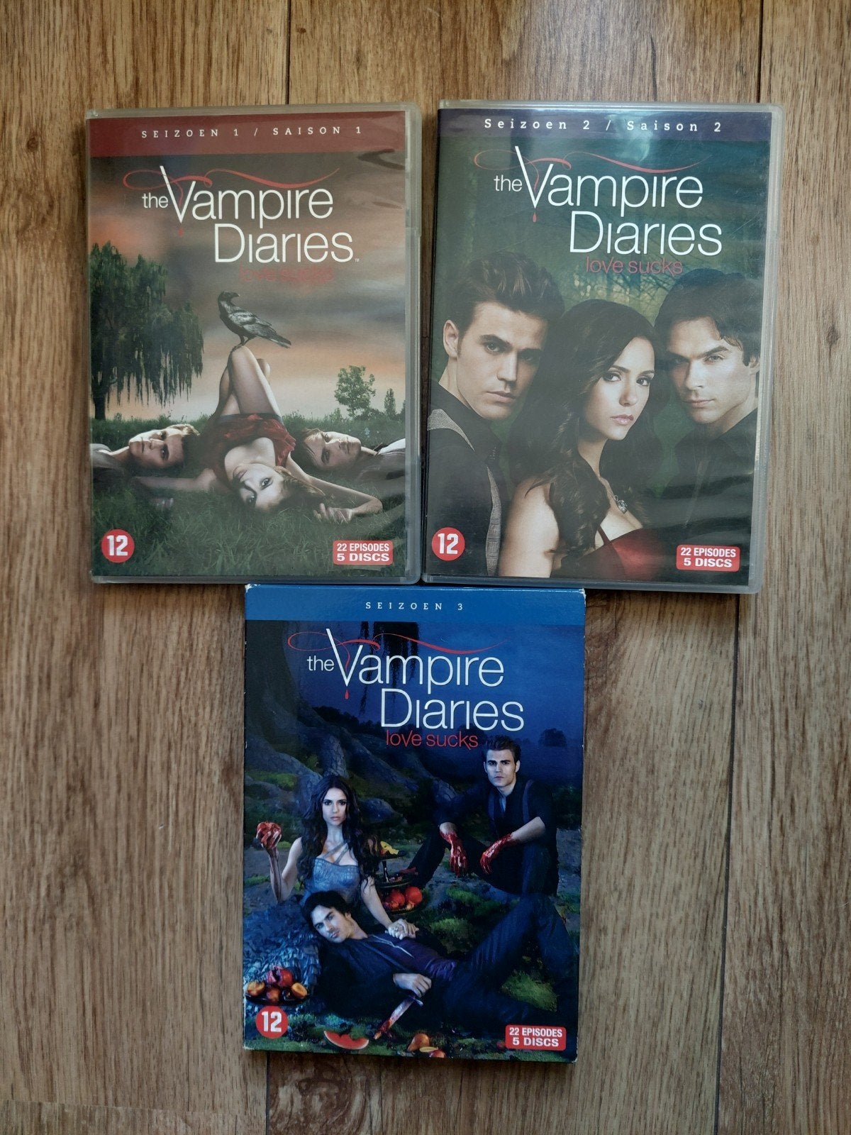 The Vampire Diaries Seizoen 1, 2 & 3 DVD Boxset, Ophalen of Verzenden