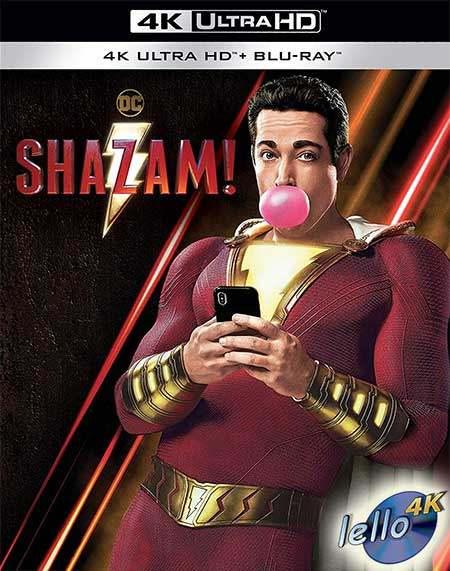 Blu-ray 4K: DC Comics Shazam! (2019 Zachary Levi) IT nietNLO, Ophalen of Verzenden, Nieuw in verpakking, Actie
