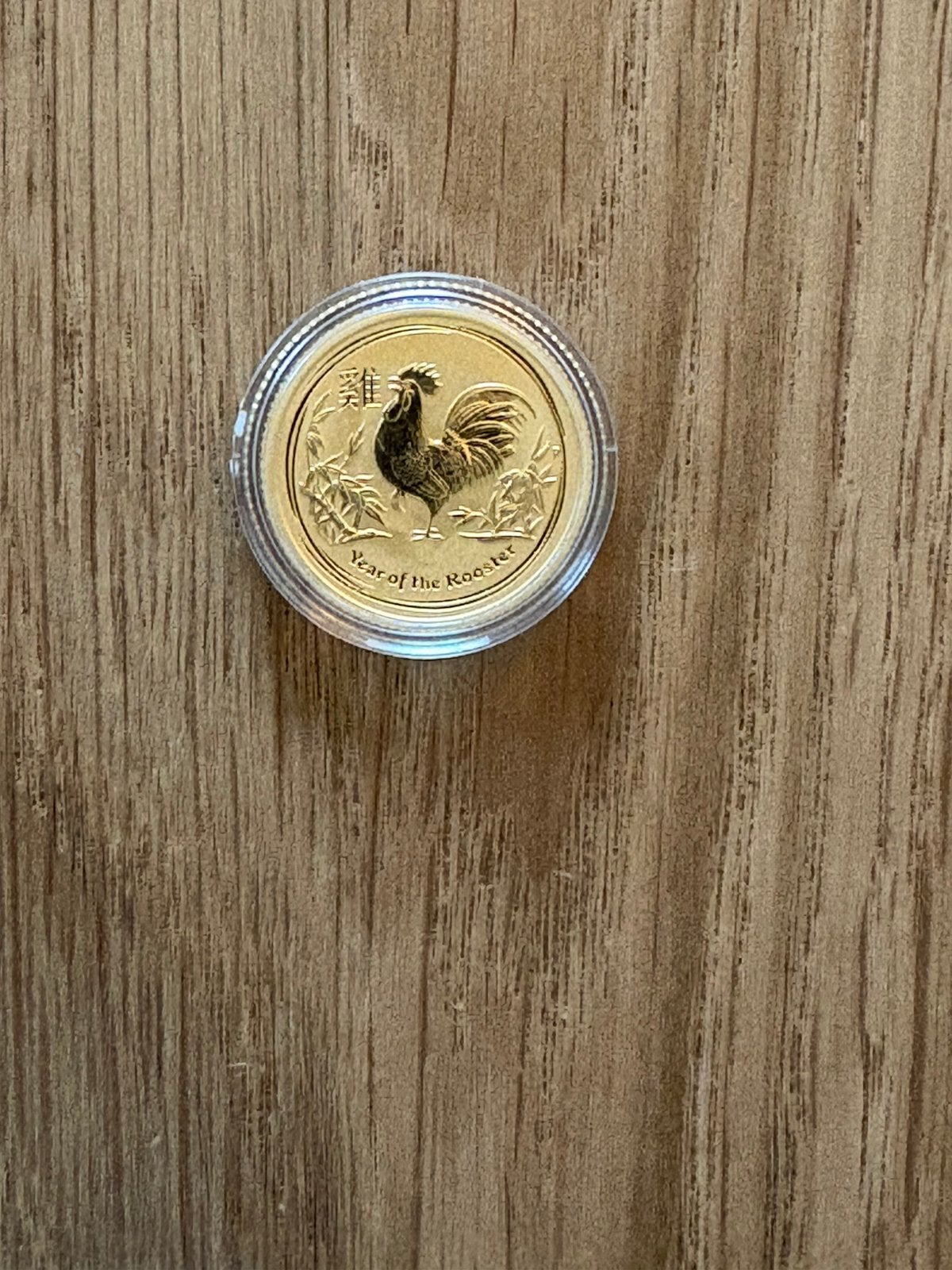 1/10 ounce goud Lunar 2 year of the Rooster 2017, Ophalen of Verzenden, Goud