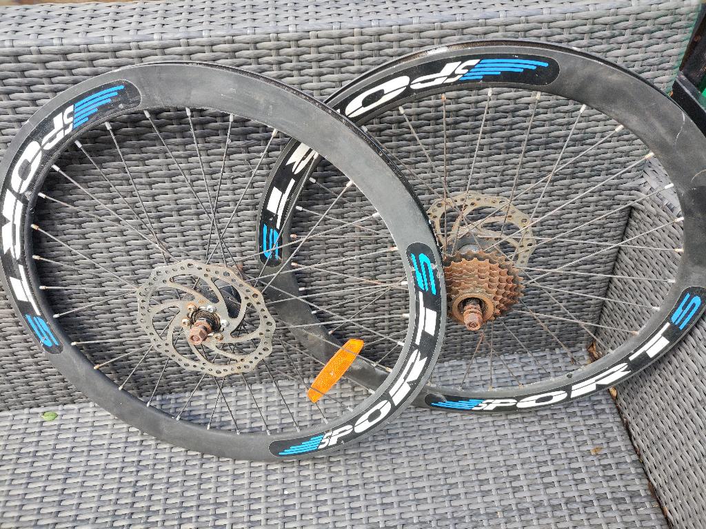 24 inch wielset set prijs 40 euro, Gebruikt, Aluminium, Minder dan 49 cm, Overige maten