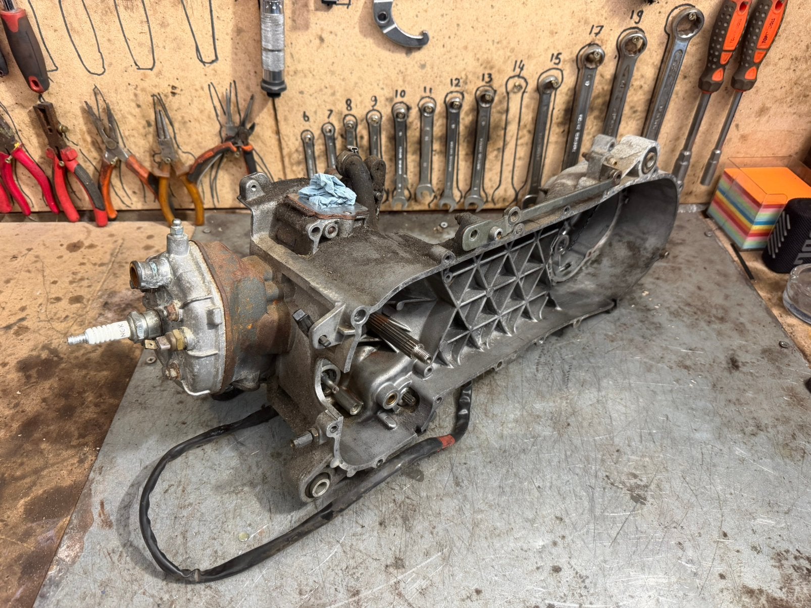 Aprillia sr50 lc motor carter 50cc, Motoren, Ophalen of Verzenden