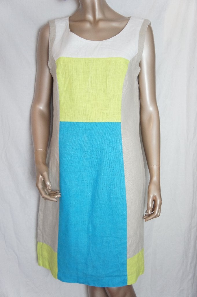 MICHA jurk maat 38 LINEN, Kleding | Dames, Ophalen of Verzenden, Zo goed als nieuw, Maat 38/40 (M), Onder de knie
