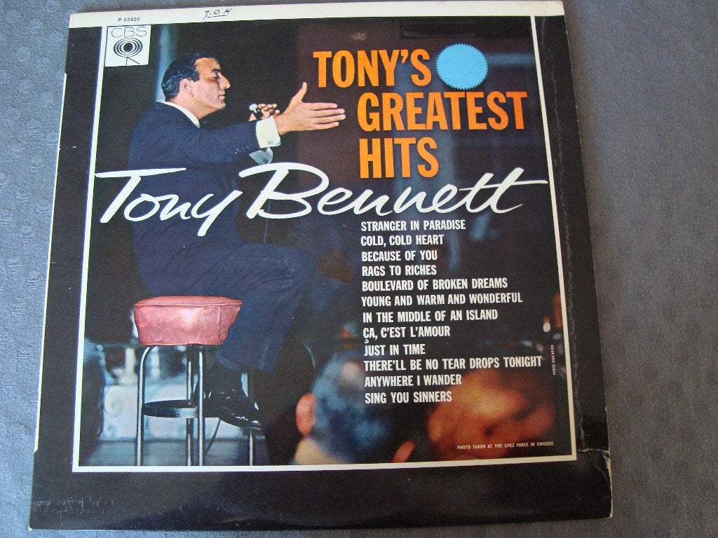 Tony bennett , tonys greatest hits, Ophalen of Verzenden, Zo goed als nieuw, 12 inch