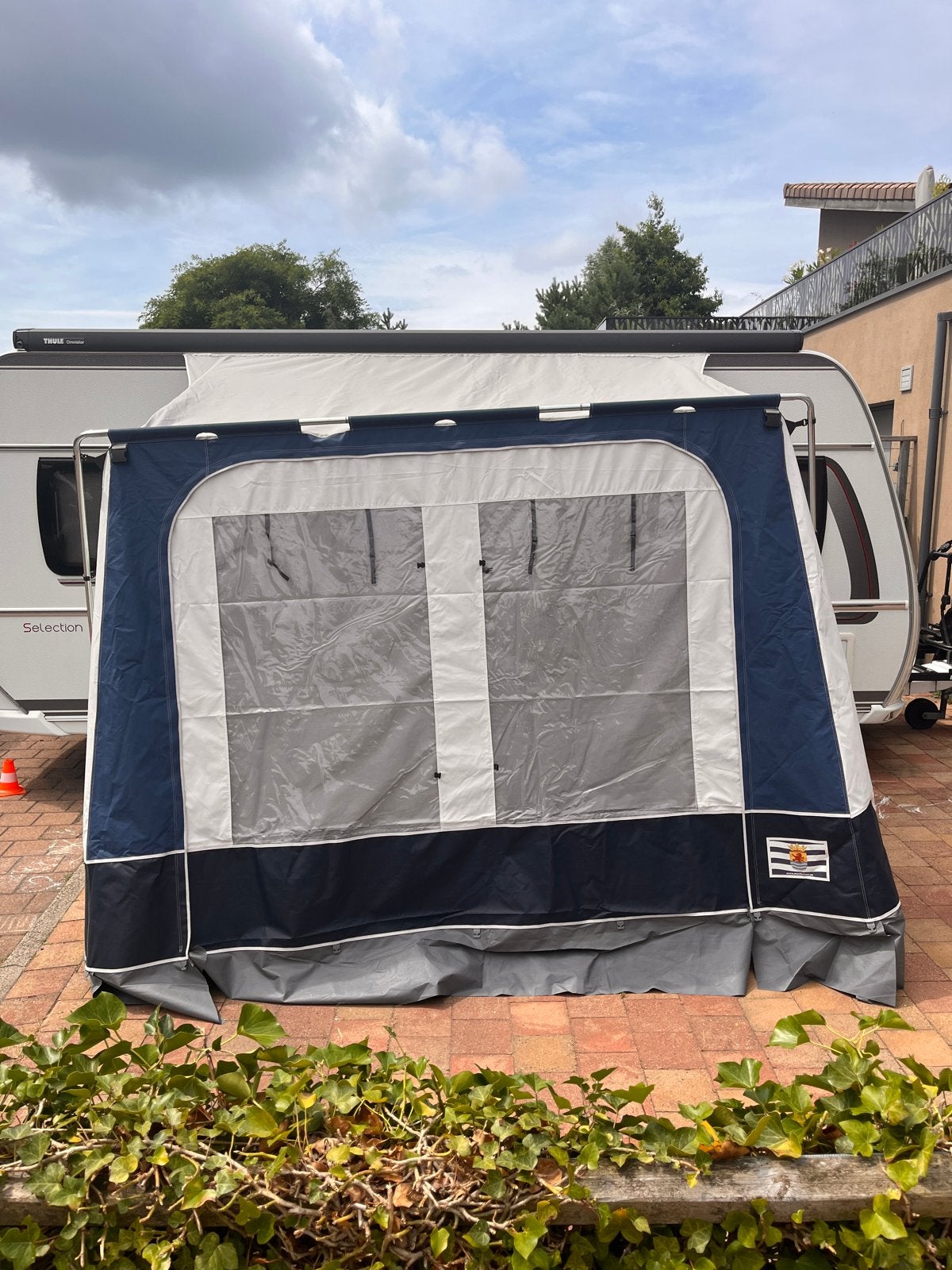 Voortent voor caravan - Mechiélsen, Ophalen of Verzenden, Gebruikt, Polyester, Overige merken