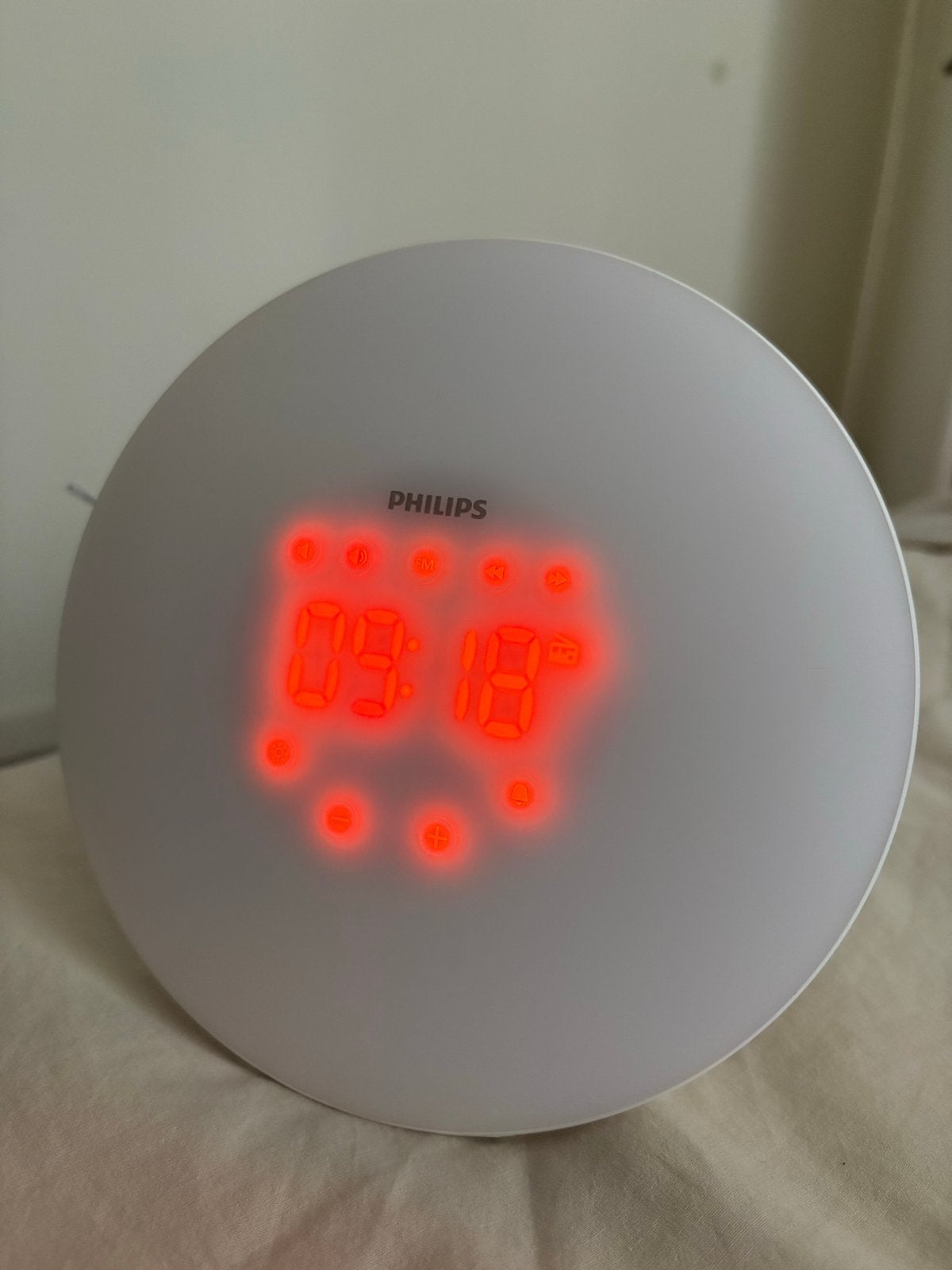 Philips Wake-up Light - Wekker met lichtsimulatie, Ophalen of Verzenden, Zo goed als nieuw, Digitaal