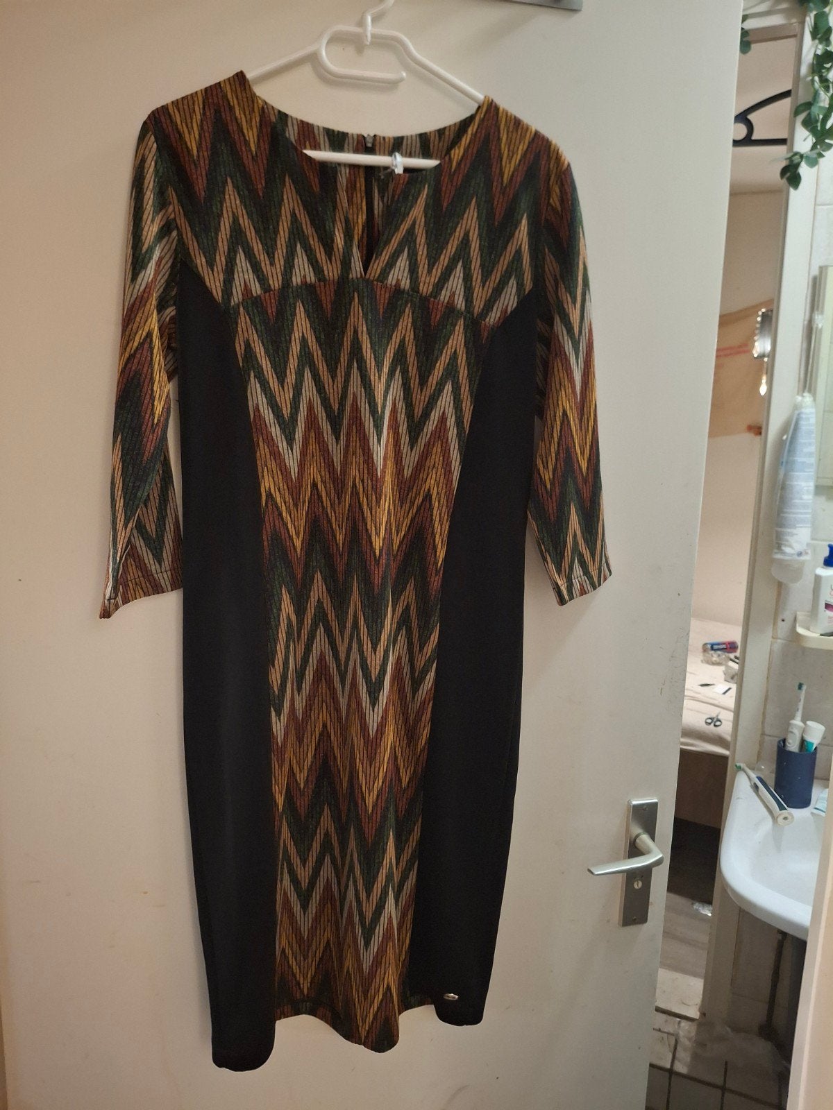 Nieuwe Damesjurk Angelle Milan,XL met prijskaartje., Kleding | Dames, Jurken, Angelle Milan, Meerkleurig, Maat 46/48 (XL) of groter