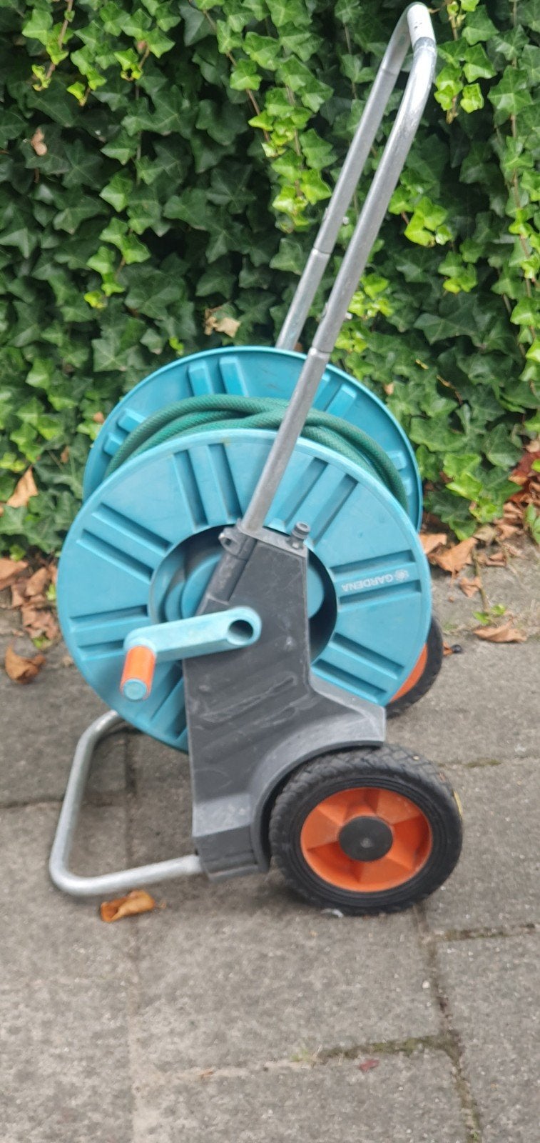 Gardena roll haspel met tuinslang, Tuin en Terras, Ophalen, Gebruikt, Tuinslanghaspel