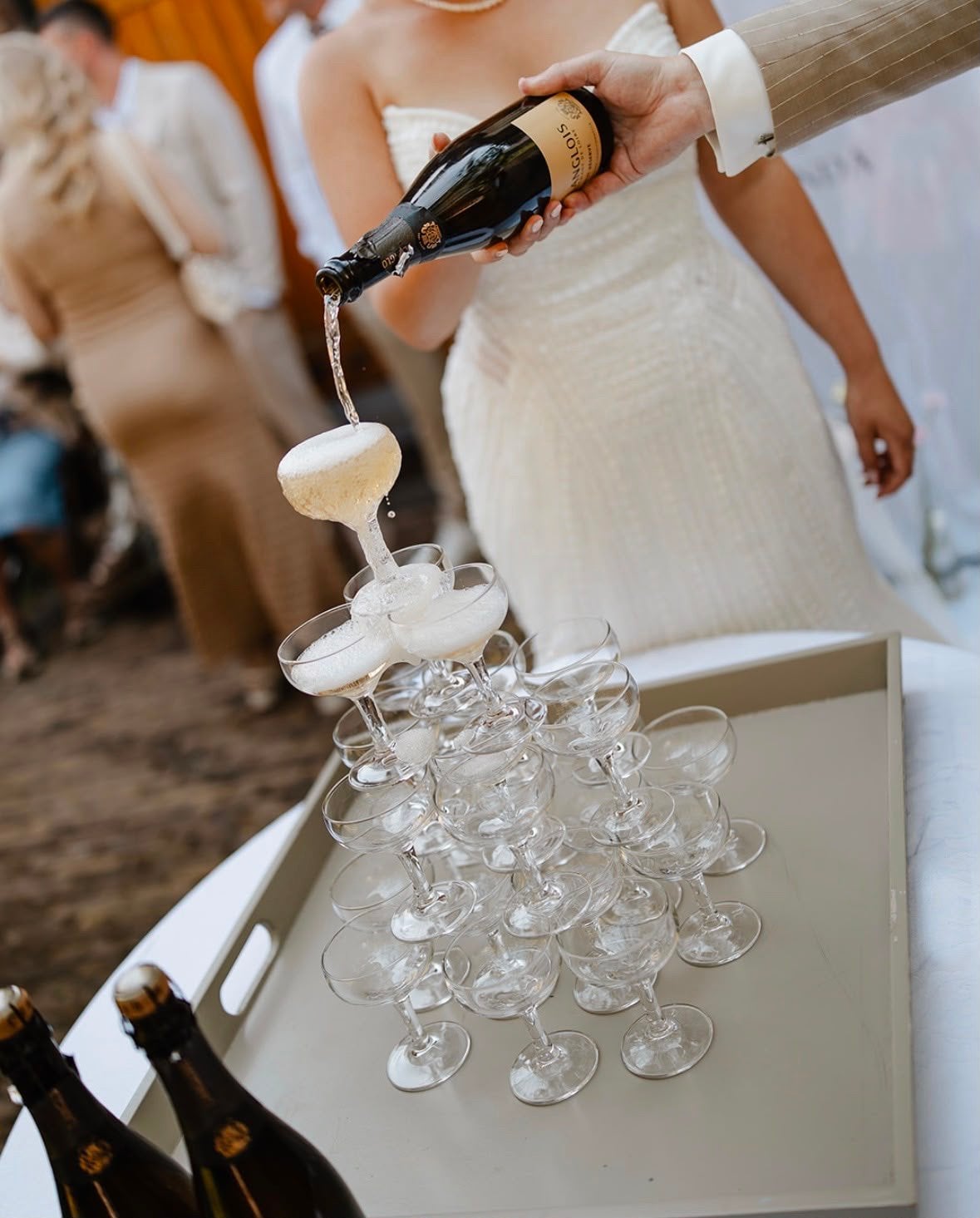 Champagnetoren (52 glazen), Ophalen of Verzenden, Zo goed als nieuw