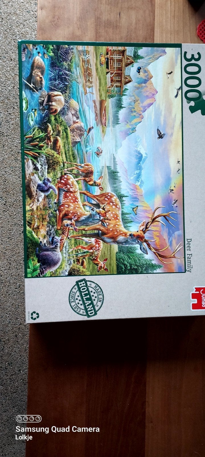Jumbo Legpuzzel 'Deer Family' 3000 stukjes, Ophalen, Meer dan 1500 stukjes, Gebruikt, Legpuzzel