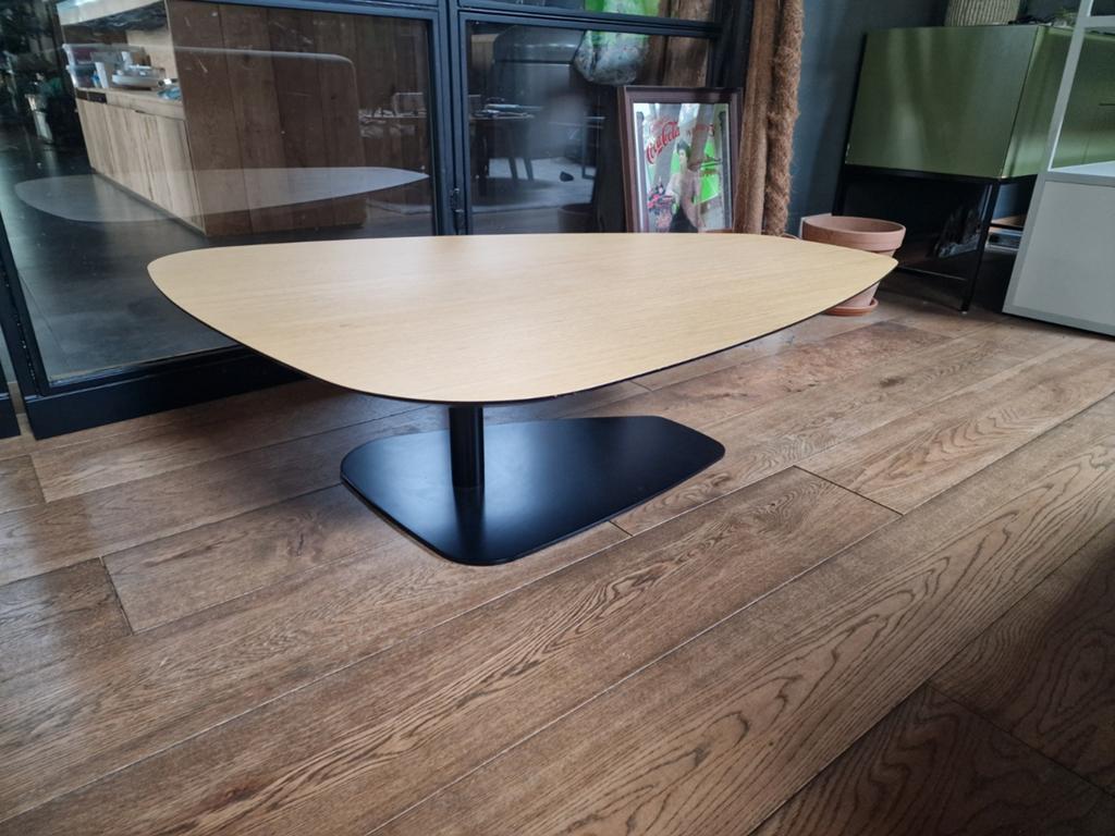 Sancal design salontafel licht eiken design, Ophalen, Kunststof, 100 tot 150 cm, 50 tot 100 cm