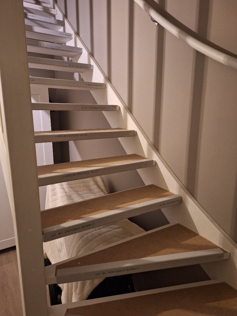 Bescherming traptreden bouw, Ophalen, Gebruikt, Minder dan 2 meter