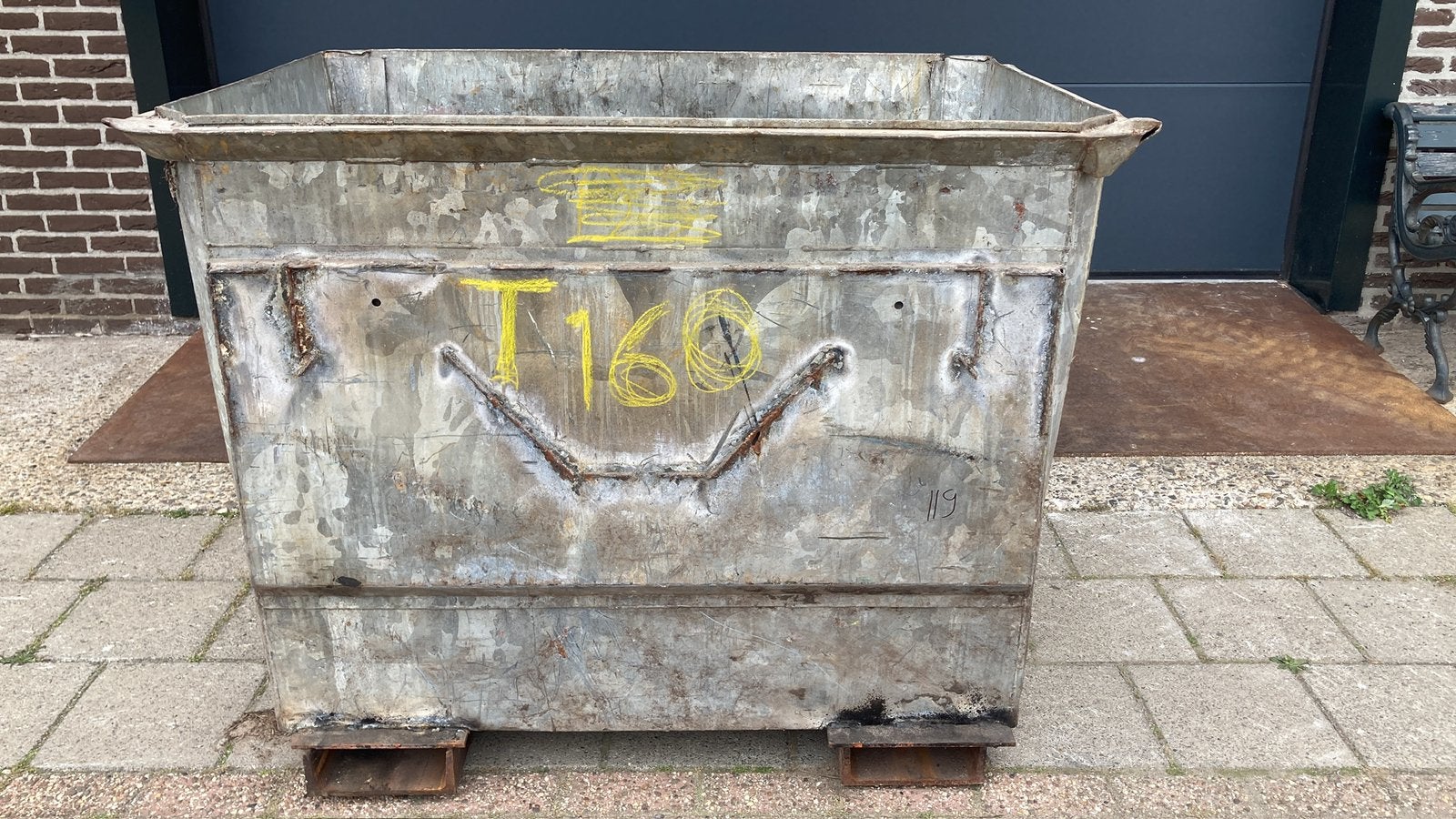 Ijzeren bak, Ophalen, Overige materialen, Gebruikt, 100 tot 150 cm