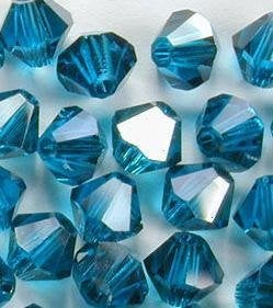 Swarovski 5301 Blue Zircon Satin 4mm 99 Stuk of Per Stuk, Ophalen of Verzenden, Nieuw, Kraal