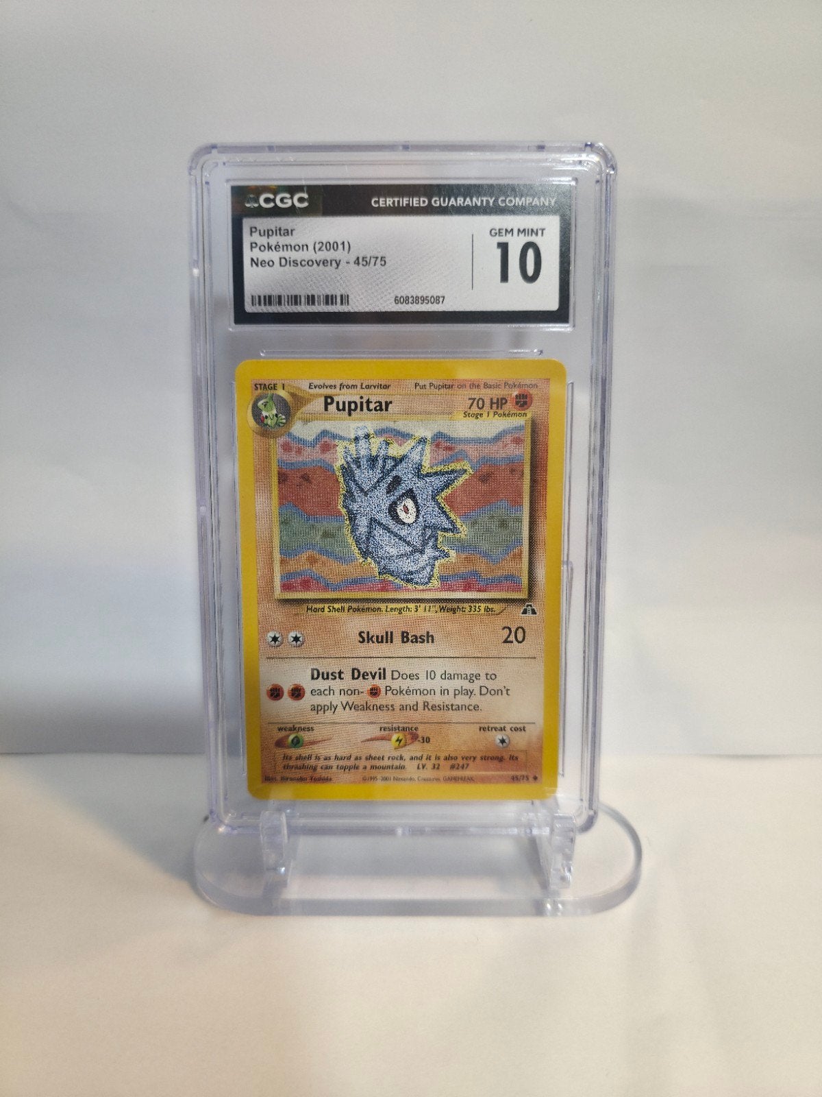 Pokemon Pupitar 45/75 - CGC 10, Ophalen, Nieuw, Losse kaart