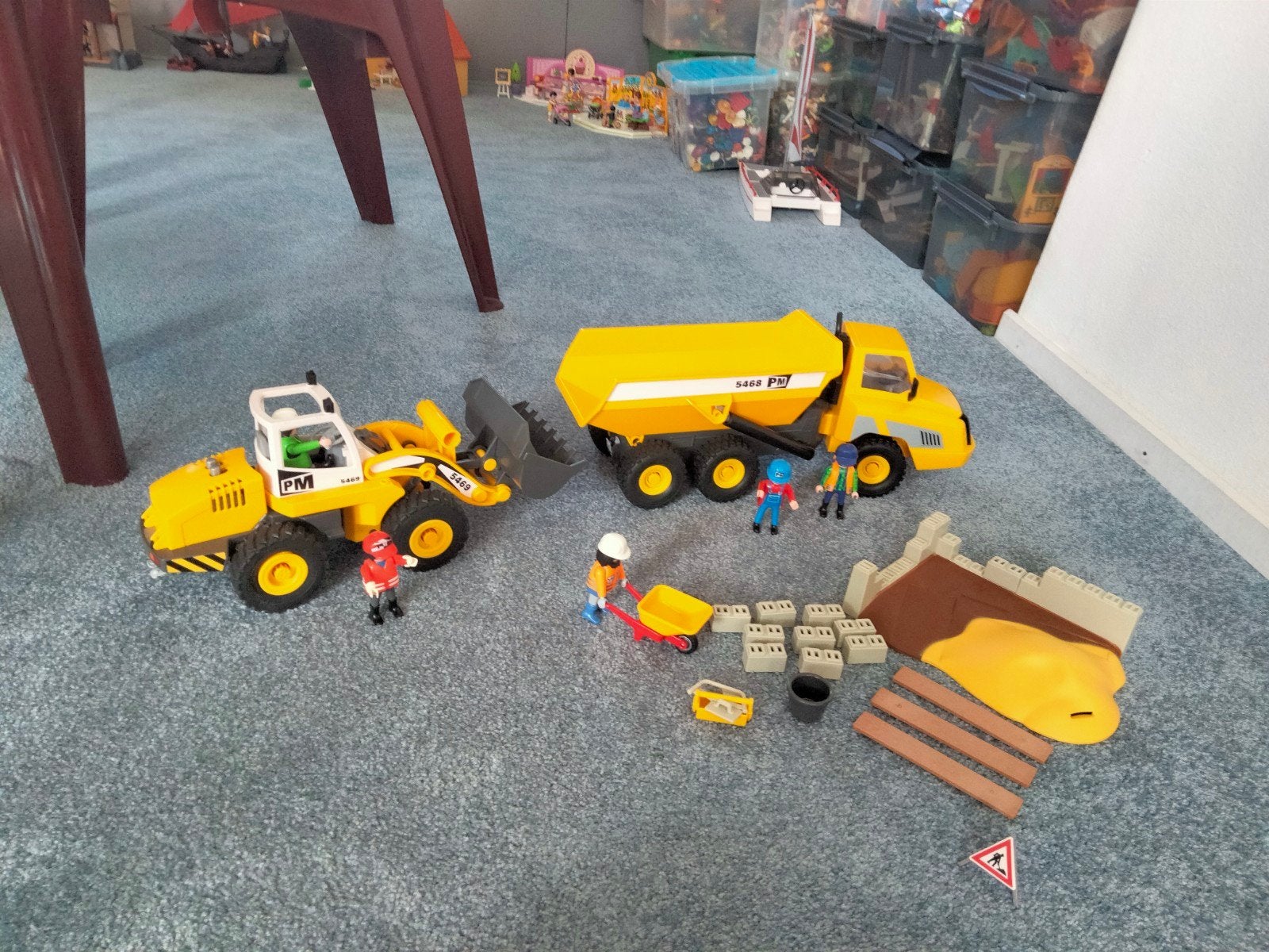 Groot wegwerkers set van Playmobil., Ophalen of Verzenden, Zo goed als nieuw