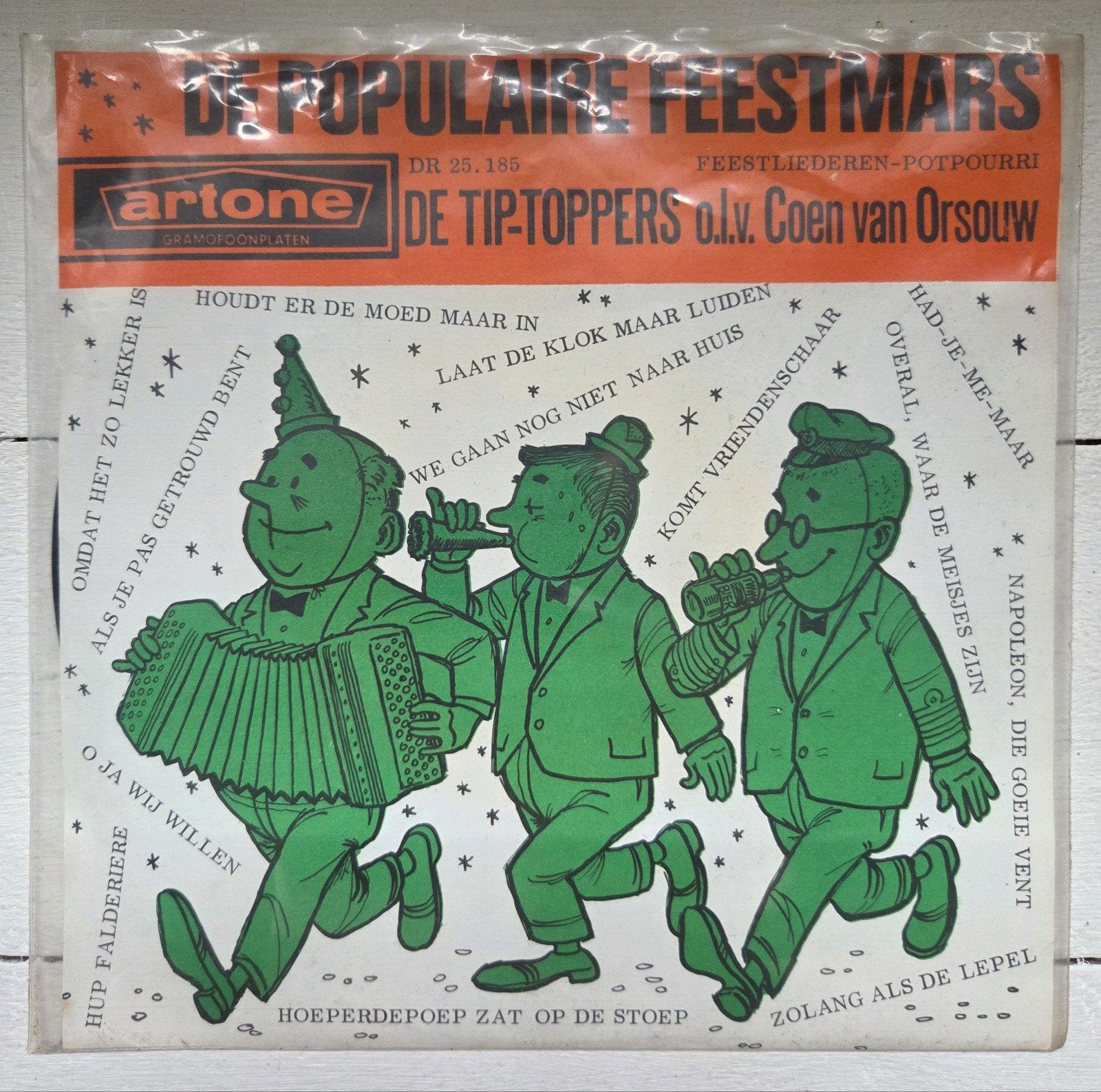 De Populaire Feestmars De Tip-Toppers o.l.v. Coen van Orsouw, Ophalen of Verzenden, Gebruikt, 7 inch, EP