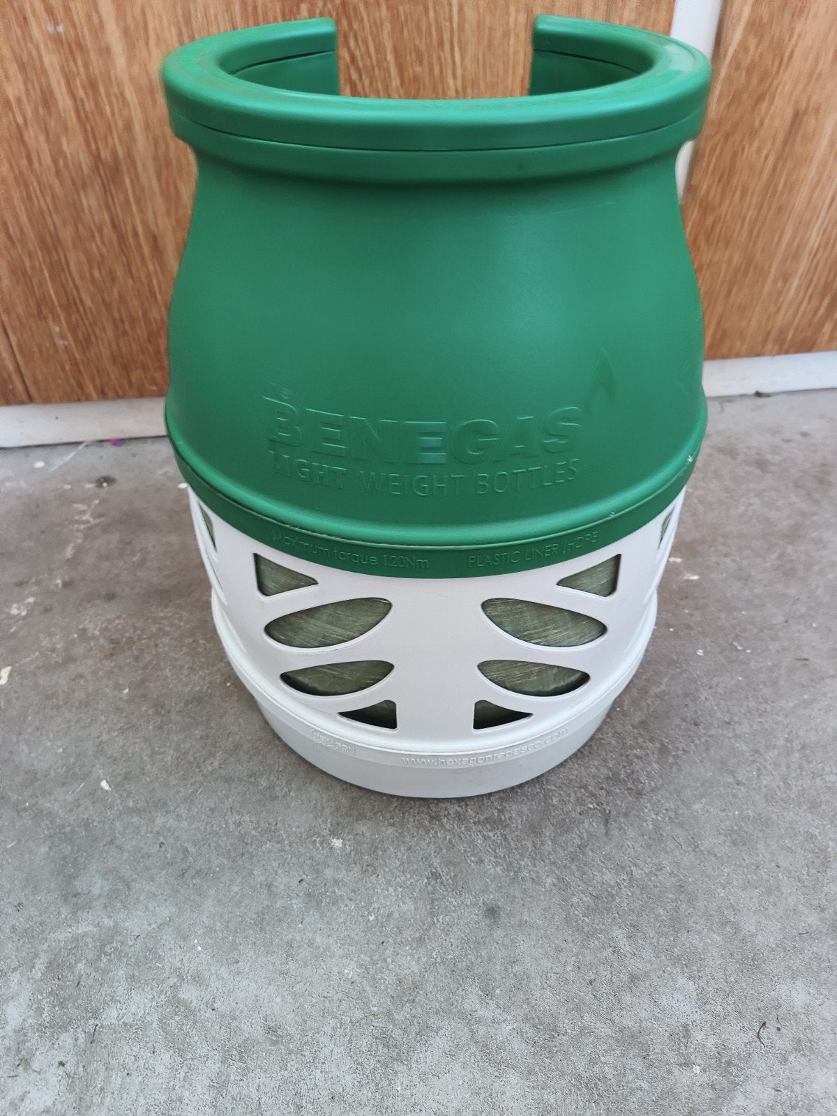 Benegas 5kg lichtgewicht gasfles, Ophalen, Zo goed als nieuw