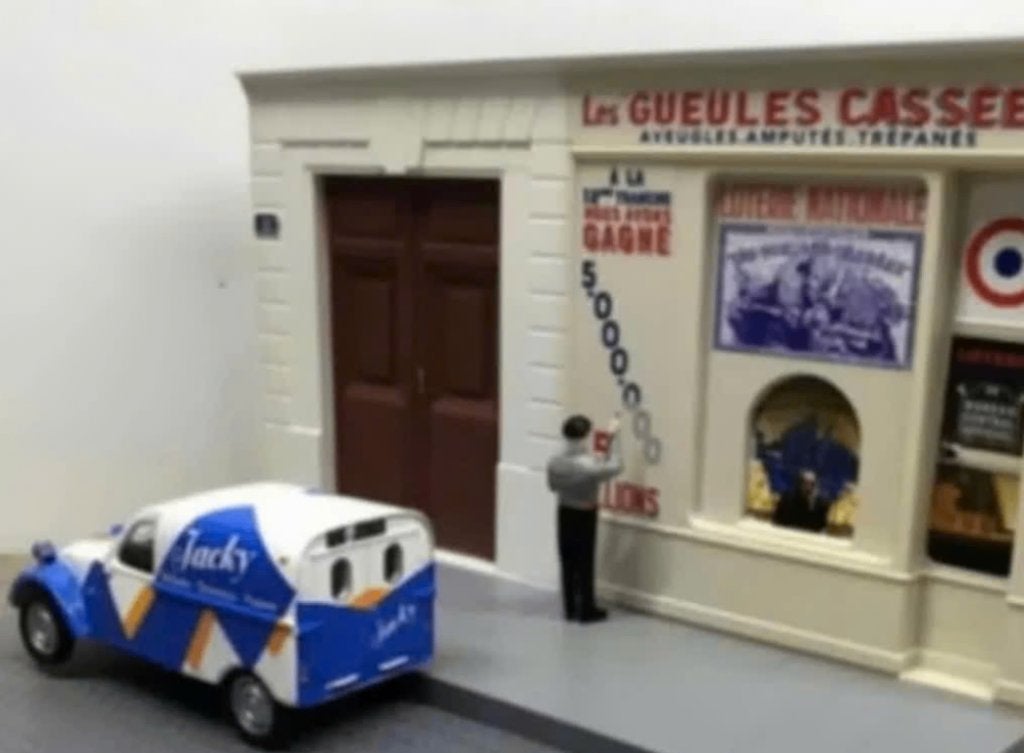 Citroen 2CV reclame schilder diorama 1/43 serie Utilitaires, Verzenden, Nieuw, Auto, Overige merken