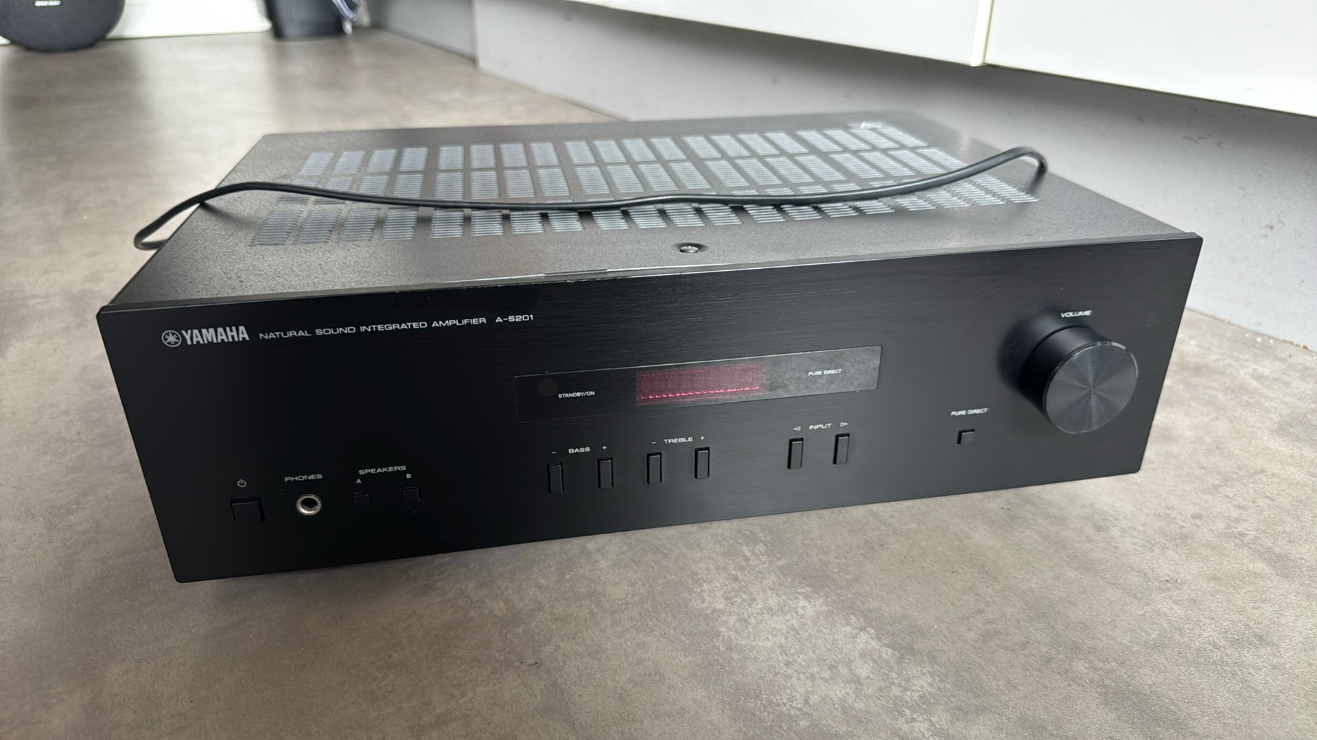 Yamaha A-S201 Stereo Versterker (2x 100W, Phono), Ophalen, Gebruikt, Overige merken