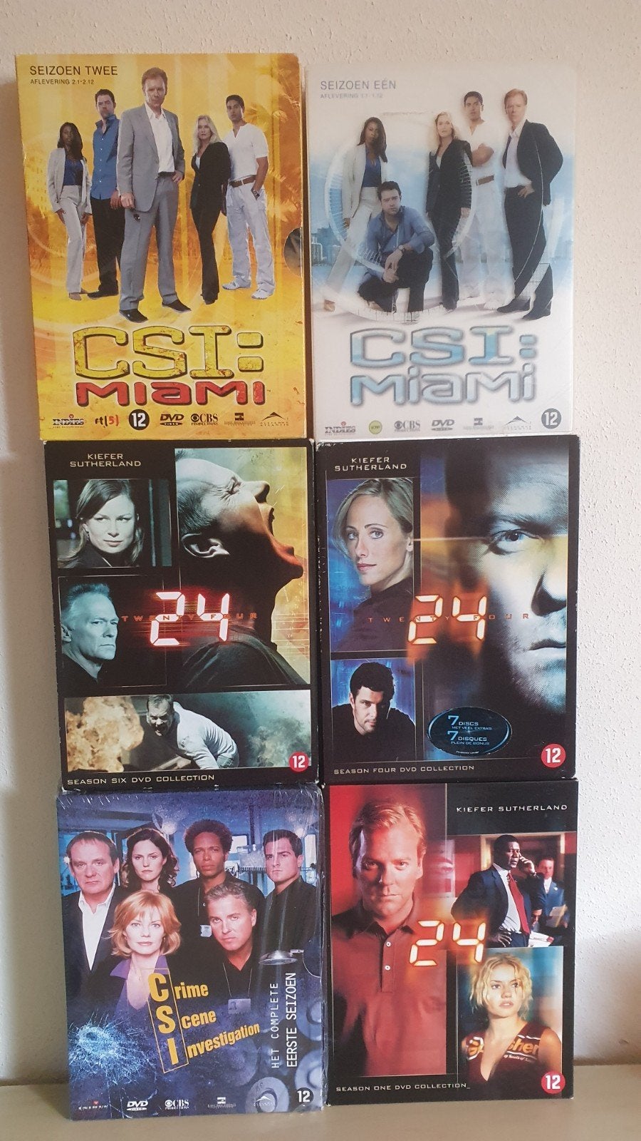 CSI: Miami  1 & 2, CSI, 24 - 6 boxen voor:, Cd's en Dvd's, Dvd's | Tv en Series, Engels, Misdaad, Seizoen 1, Nederlands