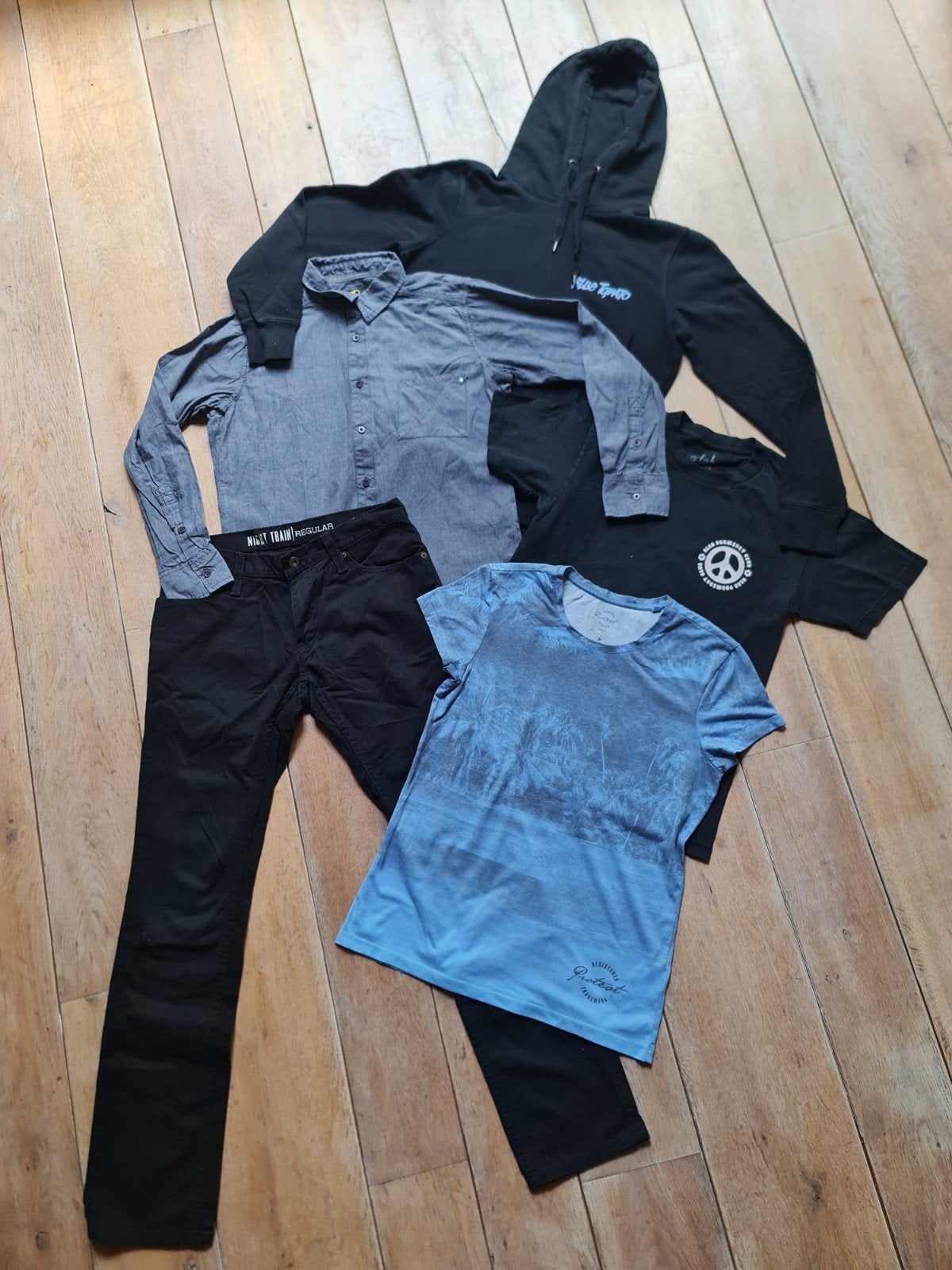 Kledingpakket: maat 164 Hoodie, T-shirts, Blouse, Jeans, Kinderen en Baby's, Kinderkleding | Maat 164, Ophalen of Verzenden, Gebruikt