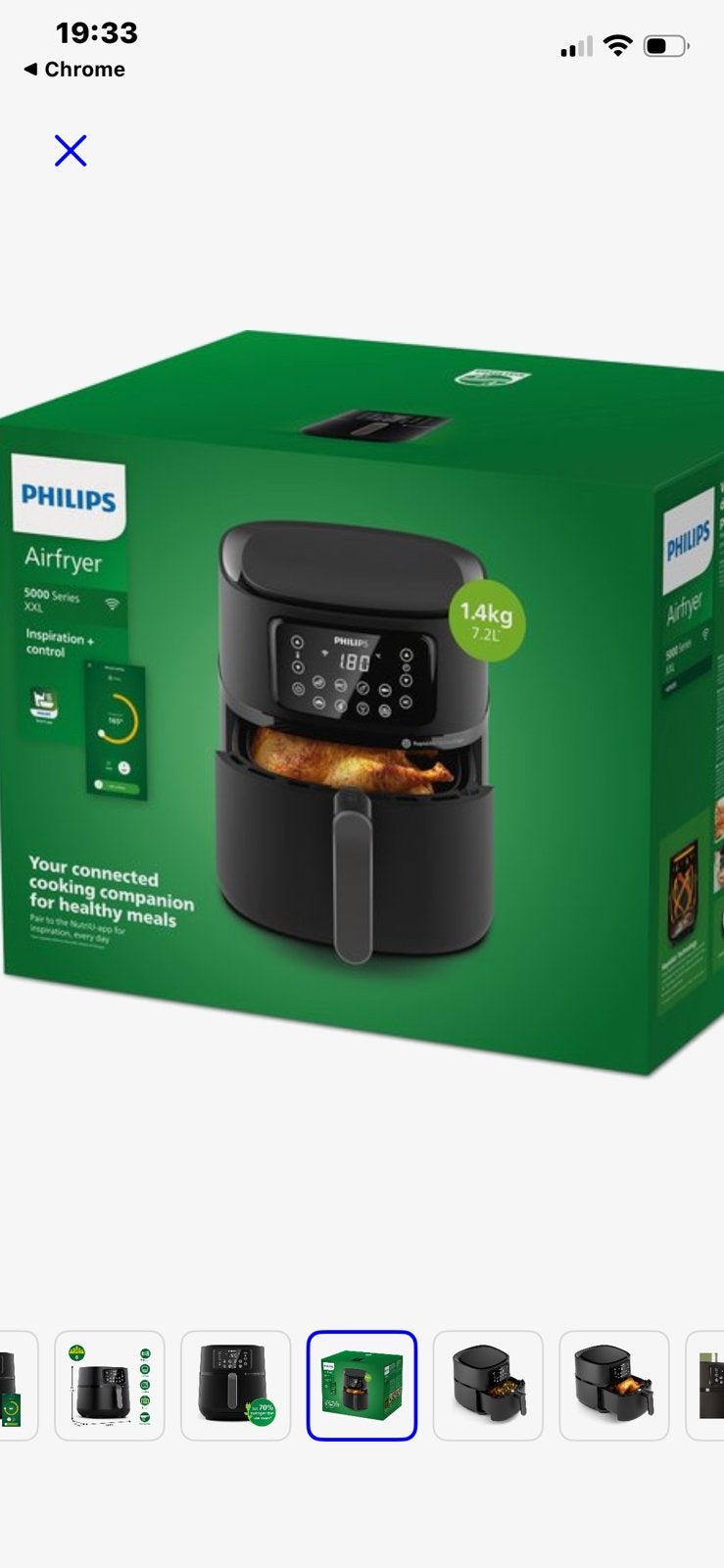 Philips 5000 XXL Airfryer, Ophalen, Nieuw, Airfryer XXL, 1500 gram of meer