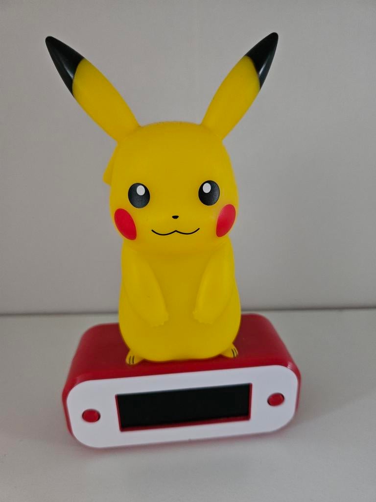 Pikachu wekker met (nacht)lampje, Witgoed en Apparatuur, Wekkers, Ophalen of Verzenden, Zo goed als nieuw, Digitaal